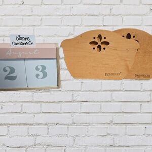 2 Longaberger Wooden Dividers For Bread Basket